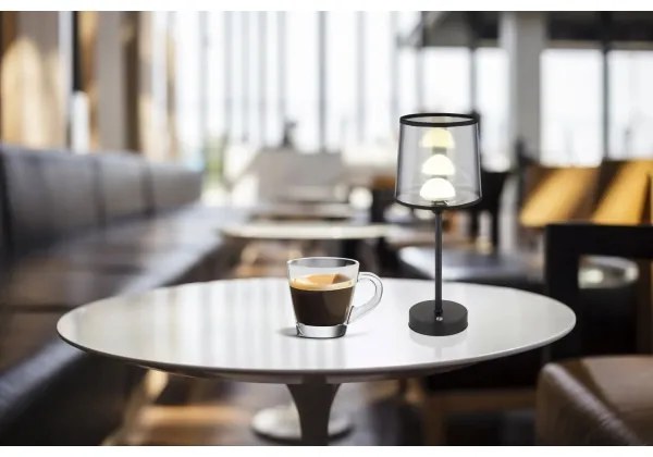 Globo 21008S - Lampada da tavolo LED dimmerabile LUNKI LED/2,5W/3,7V 2700/4000/6500K nero