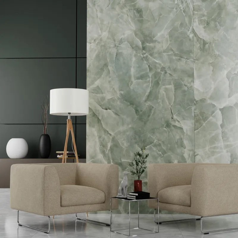 Piastrella da pavimento e rivestimento interno 120 x 270 cm Sp. 6 mm rettificato Venus Jade in gres porcellanato verde giada 3.24 mq