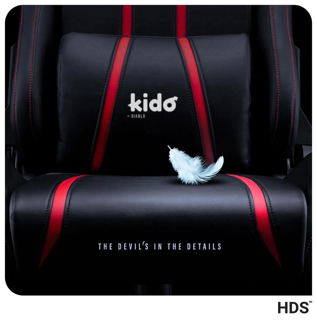 Sedia da bambino Kido by Diablo X-One: nero-rosso
