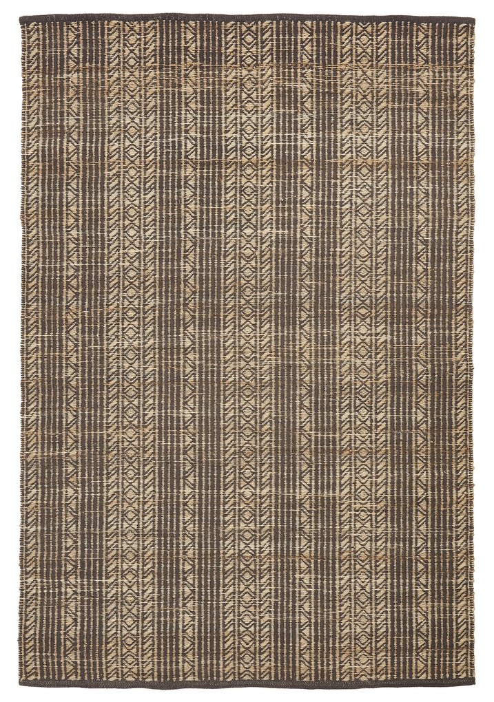 Kave Home - Tappeto Sinta in juta jacquard marrone 200 x 300 cm