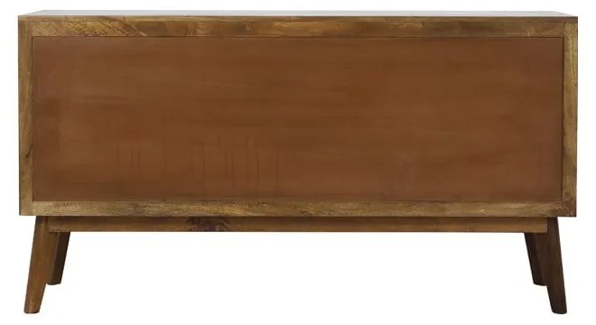 Cassettiera bassa marrone in legno massiccio 152x80 cm Espita - Light &amp; Living