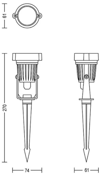 Philips - Luce Spot a LED da esterno CAPER LED/1,5W/24V IP44