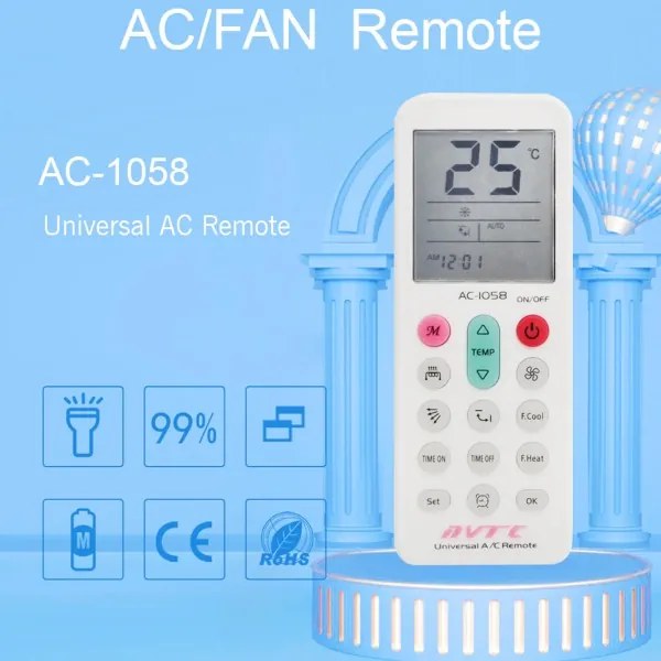 Trade Shop - Telecomando Universale Sostitutivo Condizionatore D'aria Climatizzatore Q-yk1058
