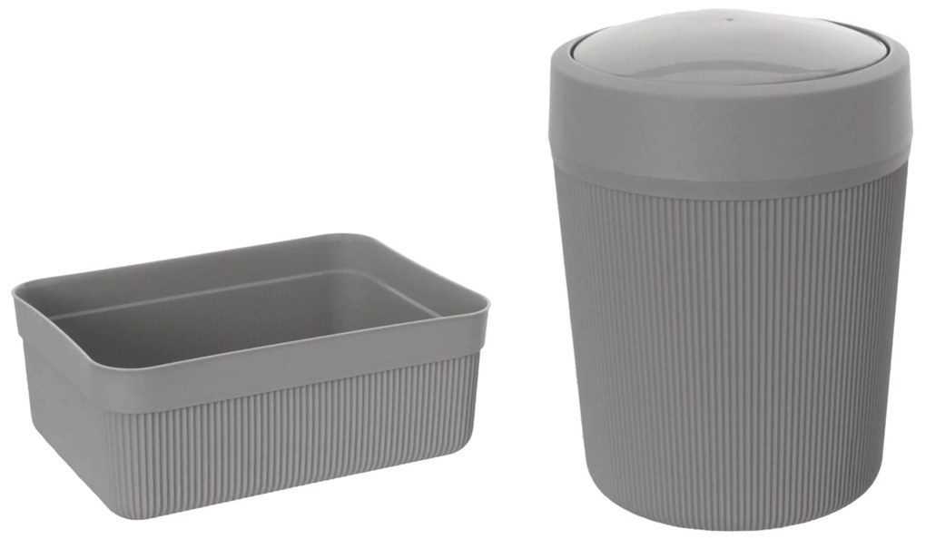 Set 2 Accessori D'Appoggio Feridras "Colorado" Grigio