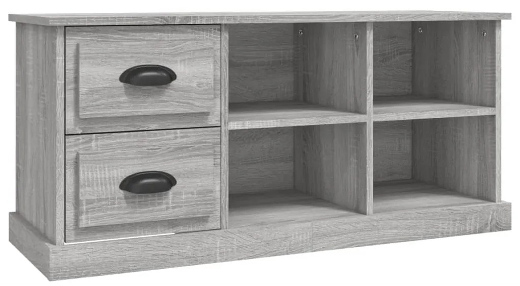 Mobile Porta TV Grigio Sonoma 102x35,5x47,5cm Legno Multistrato