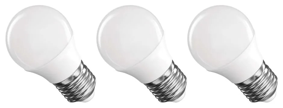 Lampadine LED bianco caldo in set di 3 pezzi E27, 4 W - EMOS