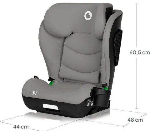 Lionelo - Seggiolino auto NEAL i-Size 100-150 cm Grigio Cemento