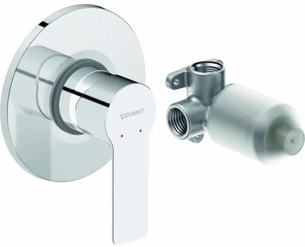Duravit DC4210007010 - Miscelatore doccia per installazione a incasso D-CODE, cromo lucido