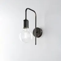 Applique Industrial 1 Luce Ferro Nero e Rame Serie Loft