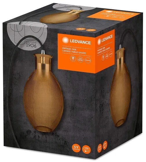 Ledvance - Lampada da tavolo GRAPE 1xE27/40W/230V arancio