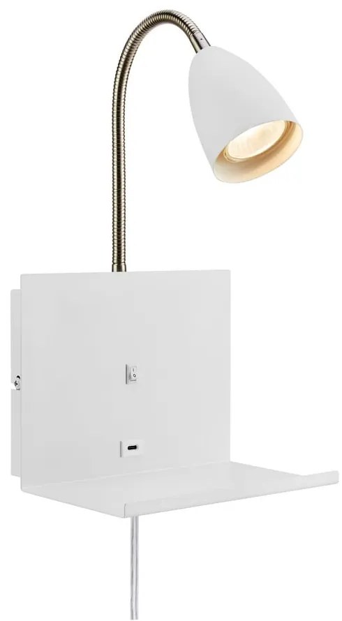 Lampada da parete bianca Cuarto – Markslöjd