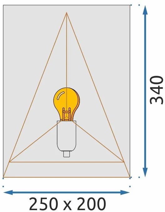 LAMPADA DA PARETE VETRATA App1095-1W Black