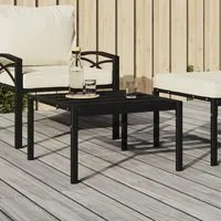 Tavolino da Giardino Nero 60x60x35 cm Acciaiocod mxl 121107