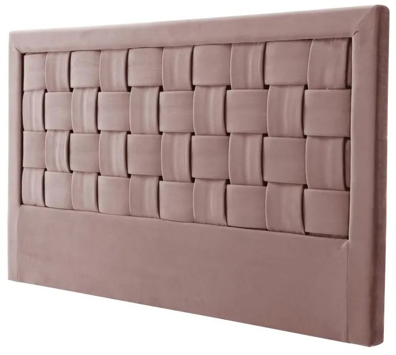 Testata 160 cm Velluto Rosa antico - JENNA