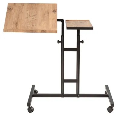 Tavolo regolabile GLEN 87x67 cm marrone/nero