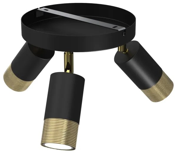 Faretto LINK 3xGU10/8W/230V nero/ottone