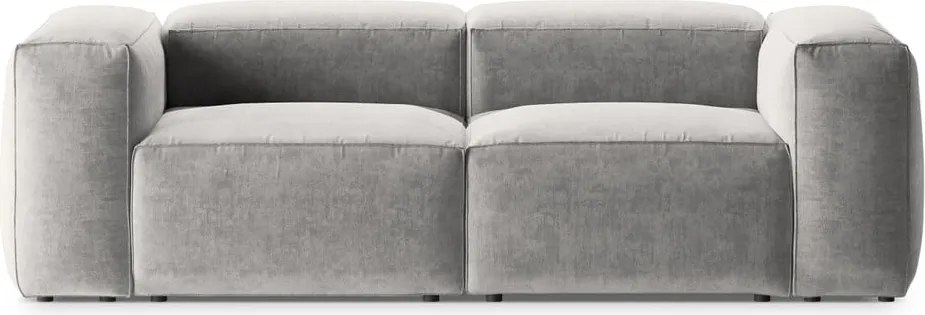 Divano grigio chiaro 224 cm Bergamo – Cosmopolitan Design