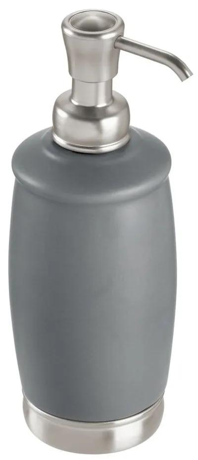Pompa per sapone in ceramica grigia York - iDesign
