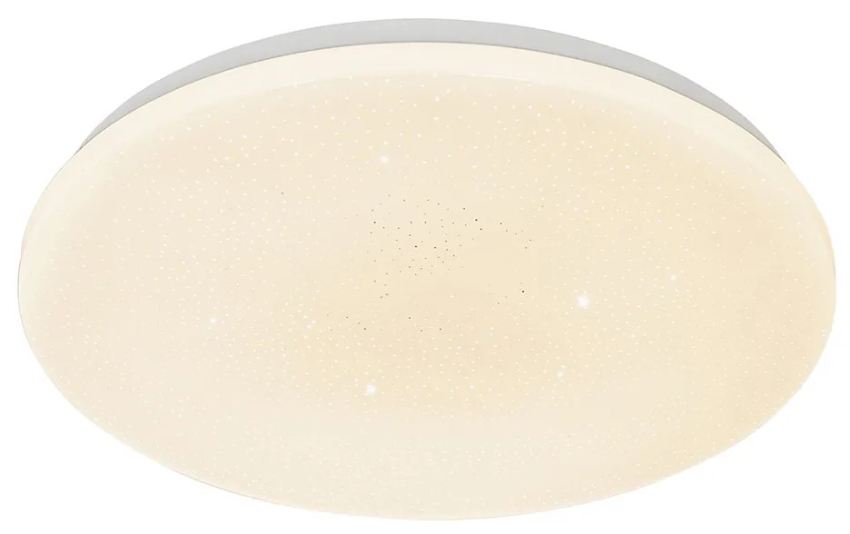 Plafoniera intelligente bianca 38 cm effetto stella con LED e telecomando - Extrema