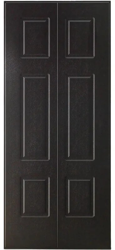 Pannello per porta blindata rivestito melamina pvc marrone L 90.7 x H 210 cm, Sp 7 mm