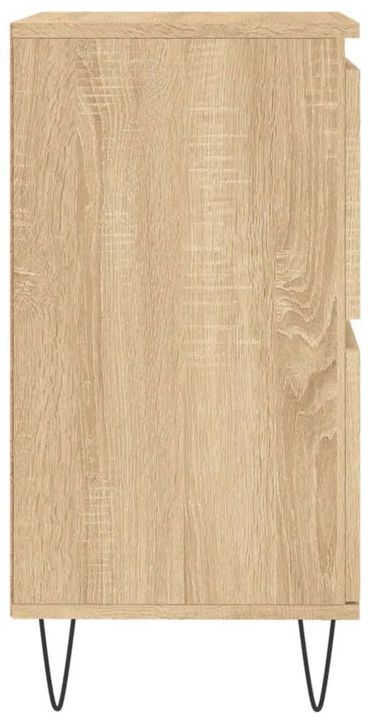 Credenze 2 pz Rovere Sonoma in Legno Multistrato