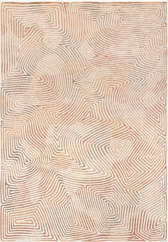 Tappeto jacquard lavabile da interno-esterno Coral