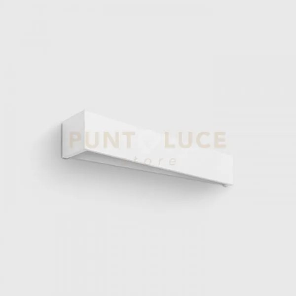 Applique teos da parete 3 luci bianca in gesso attacco g9 47cm