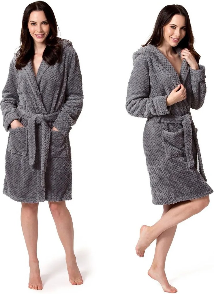 Accappatoio da donna Vestaglia DIAMOND Grey S/M