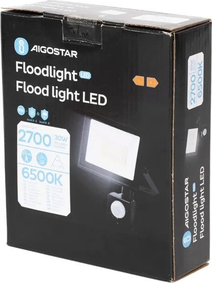 Aigostar - Proiettore LED con sensore LED/30W/230V 6500K IP65