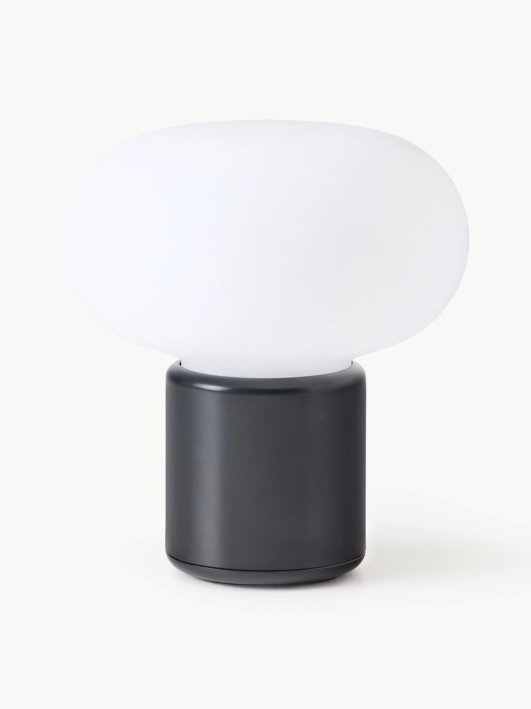 Lampada da tavolo piccola portatile Karl-Johan, luce regolabile