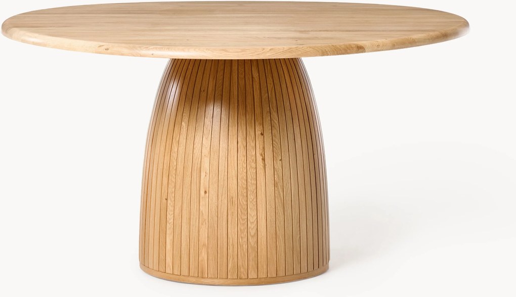 Tavolo rotondo con struttura rigata Nelly, varie misure