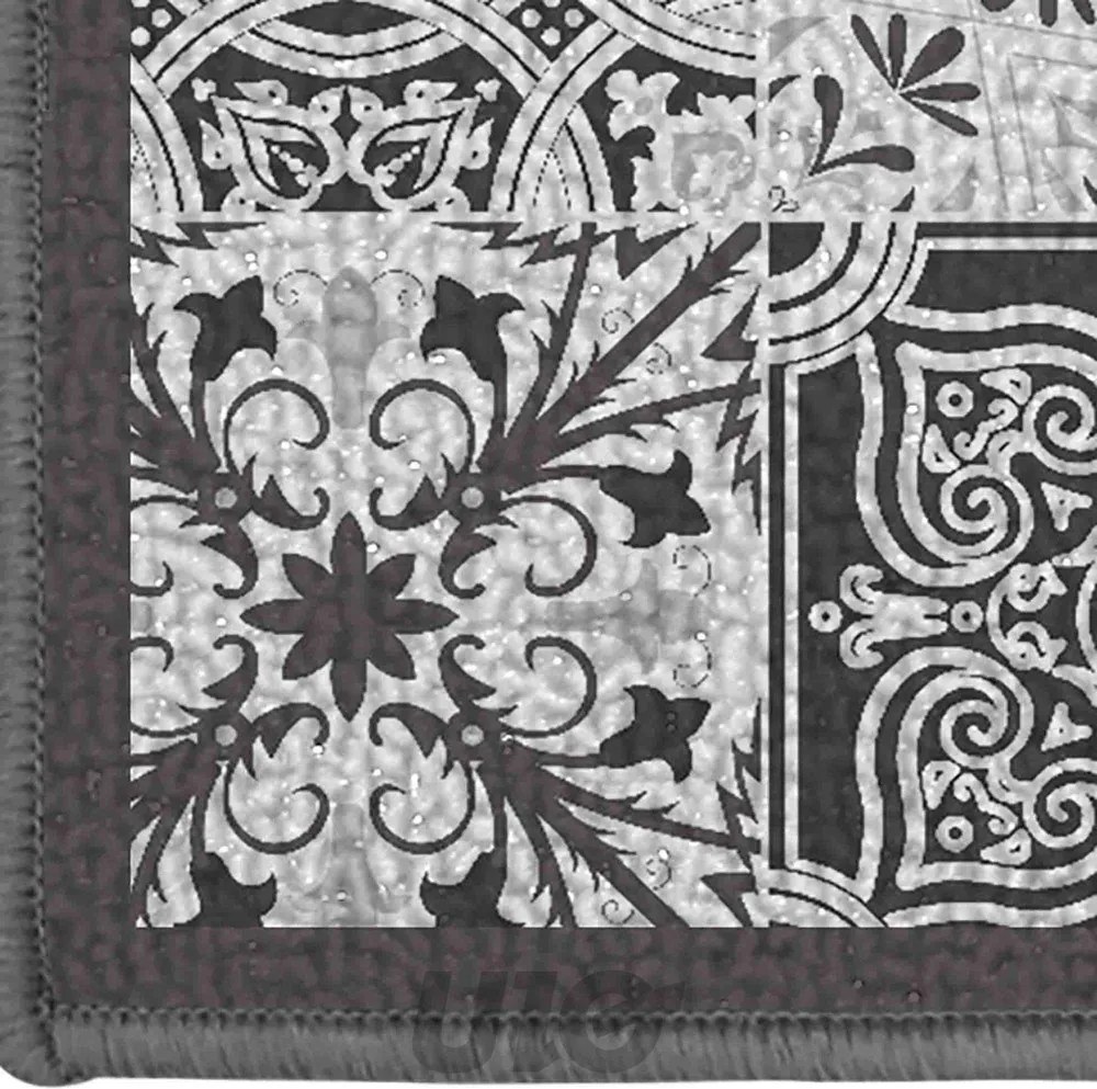 Tappeto grigio lavabile 40x60 cm Persane – douceur d'intérieur