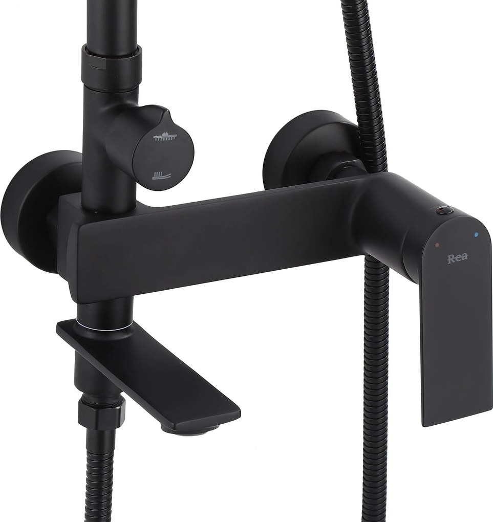 Set doccia REA STORM BLACK MATT