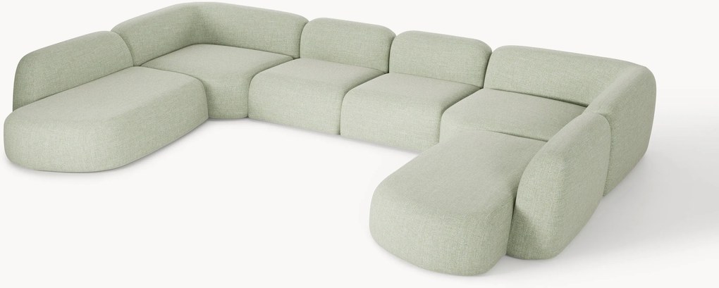 Divano componibile XL in bouclé Wolke