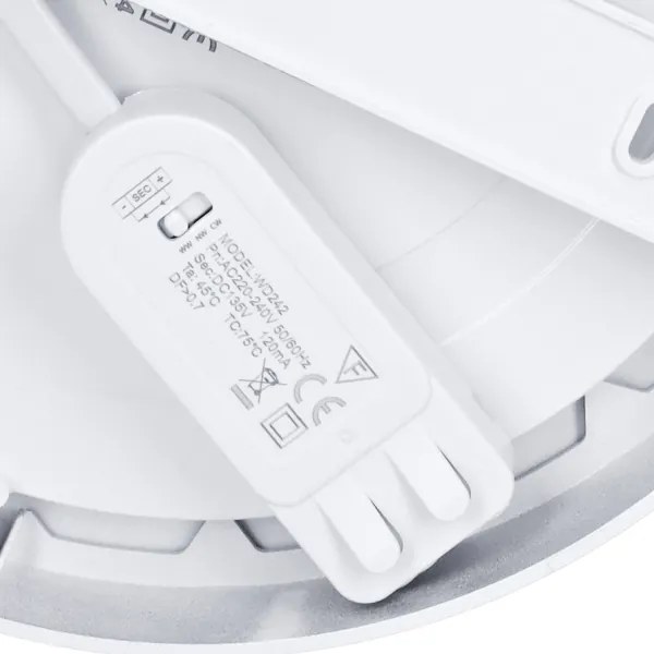 Solight WD242-S - Pannello LED 2 in 1 18W/230V 3000/4000/6000K Ø 22,5 cm IP54 argento