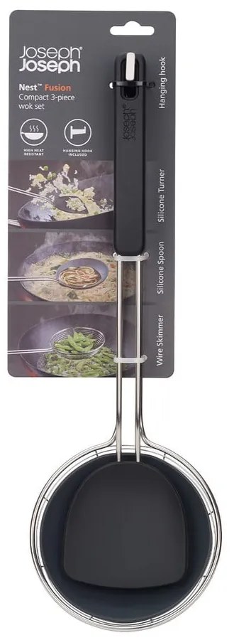 Set di utensili da cucina in acciaio inox 3 pz Fusion Wok Set – Joseph Joseph