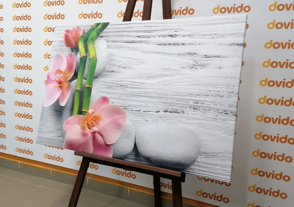Quadro su tela – Composizione zen delicata