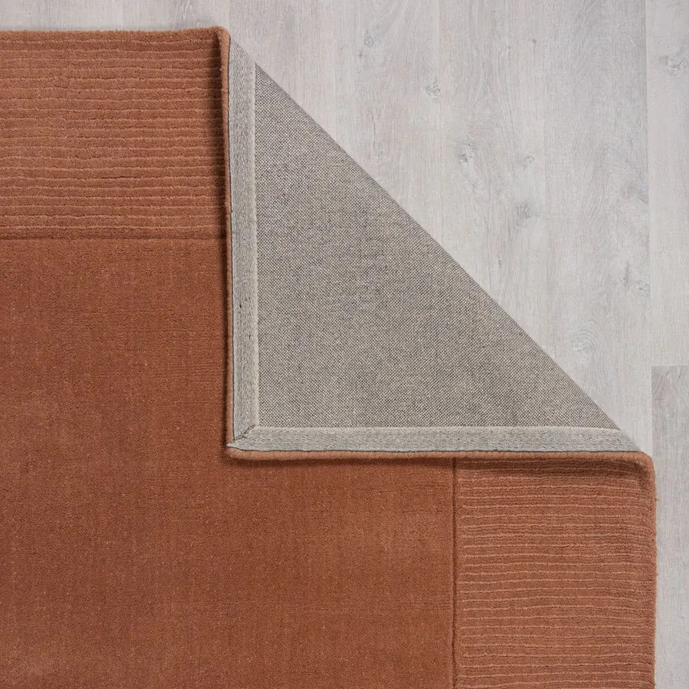 Tappeto in lana color mattone 120x170 cm - Flair Rugs
