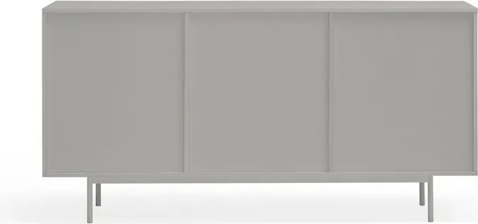 Cassettiera bassa grigia effetto rovere 159x80 cm Sierra - Teulat