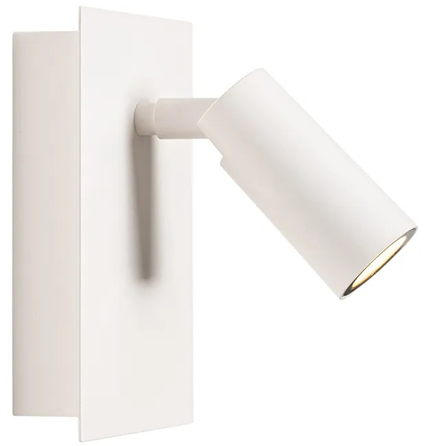 Lampada da parete per esterni moderna bianca con LED IP54 - Simon