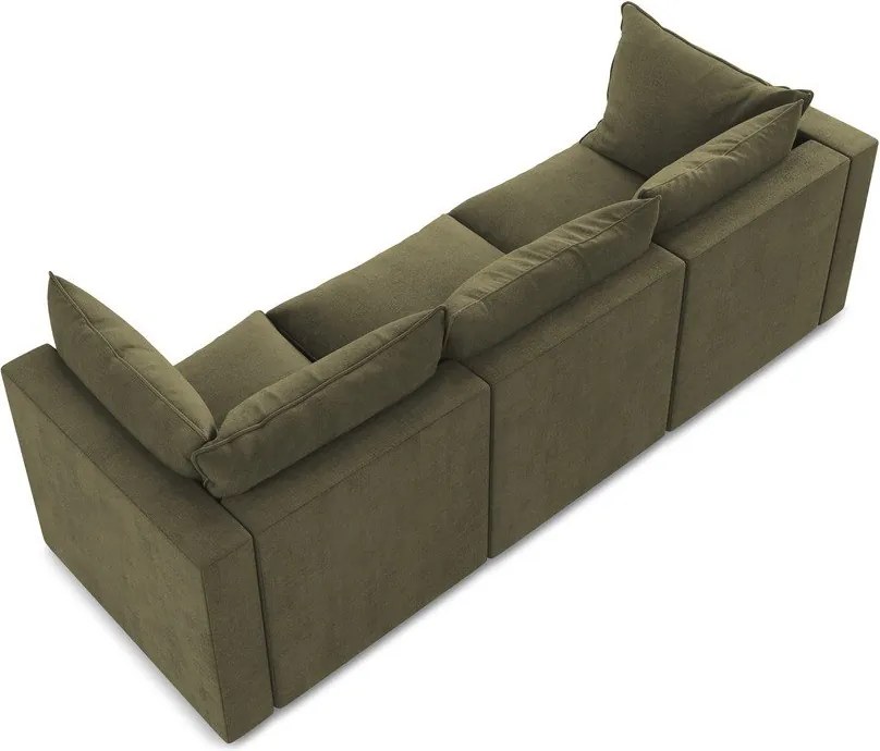 Divano color kaki 255 cm Manao – Makamii