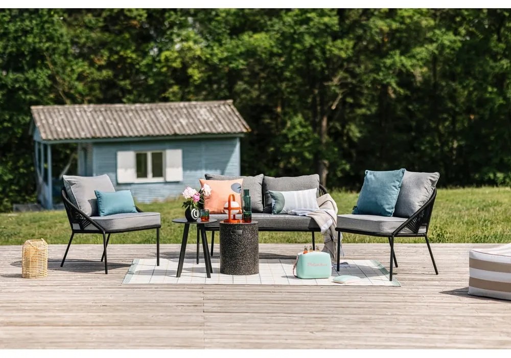 Sedia da giardino nera North - Bonami Selection