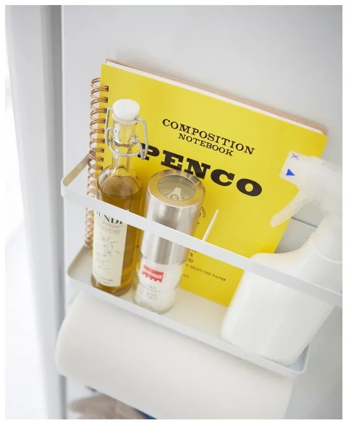 Grande cremagliera magnetica bianca da cucina Tower - YAMAZAKI