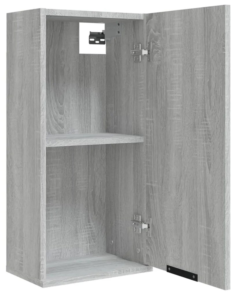 Mobile da Bagno a Parete Grigio Sonoma 32x20x67 cm