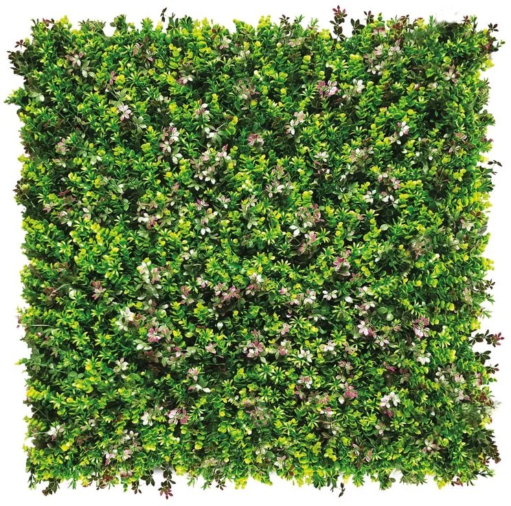 Parete verde artificiale Berberis Divy 3D in polietilene, rosso H 1 m x L 1 m
