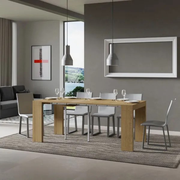 Consolle allungabile ROXELL Quercia Natura 90x40/196 cm