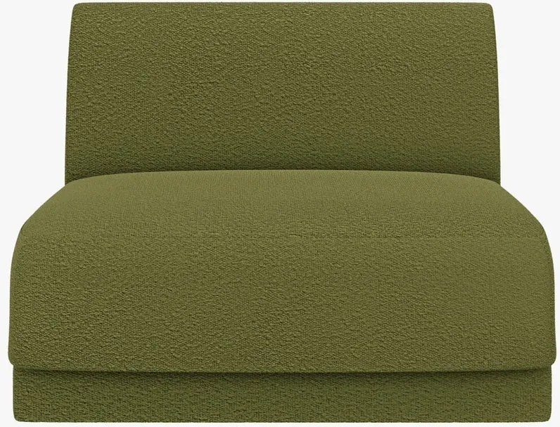 Modulo centrale Miley senza braccioli in bouclé – L90 cm