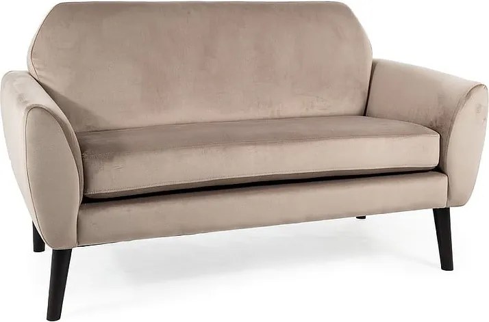 Divano Mena in velluto beige - Blu40