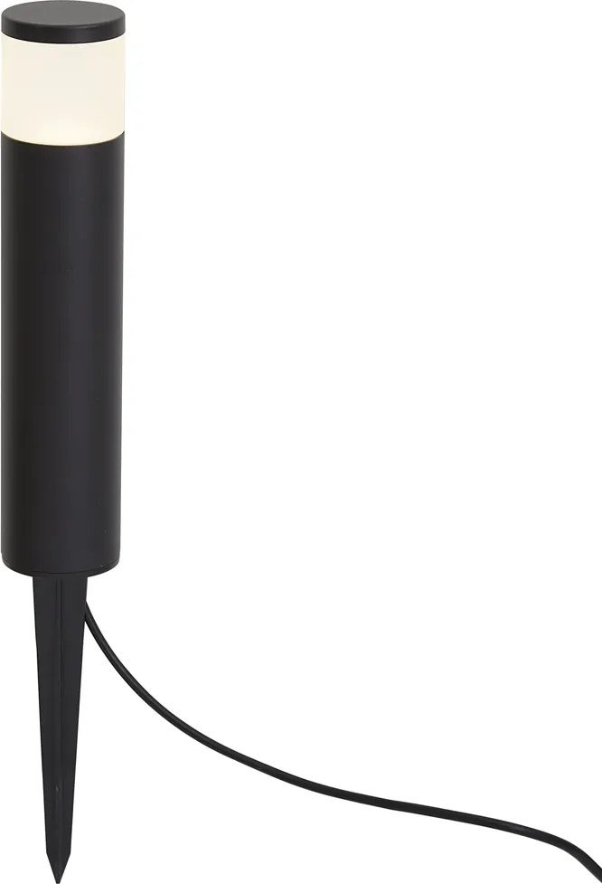 Lampioncino da esterno moderno 12V nero con LED IP65 - Voltaire Palo