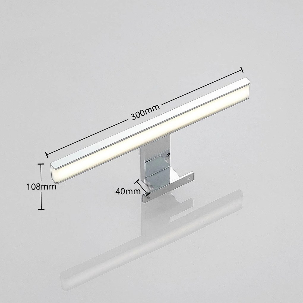 Lindby Lampada LED da bagno Peggy, 30 cm